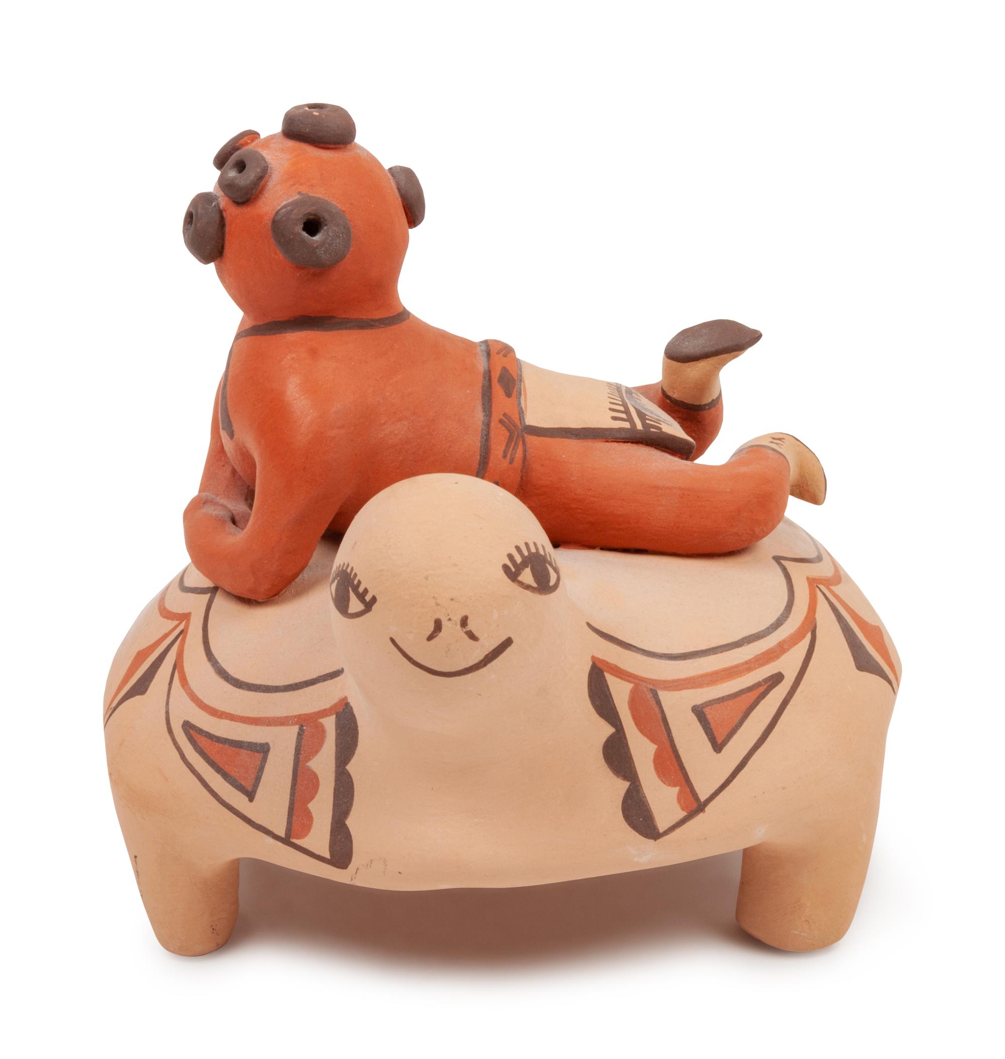 Collection of 11 Redware and Blackware Creatures