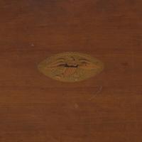 A Federal Eagle Inlaid Cherry and Maple Slant-Front Desk