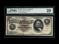 A Series 1886 Silver Dollar Back $5 Silver Certificate (PMG VF20) [Fr. 263]