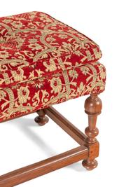 A William and Mary Style Walnut Bench