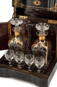 A Napoleon III Boulle-Inlaid and Ebonized Cave à Liqueur — 19TH CENTURY