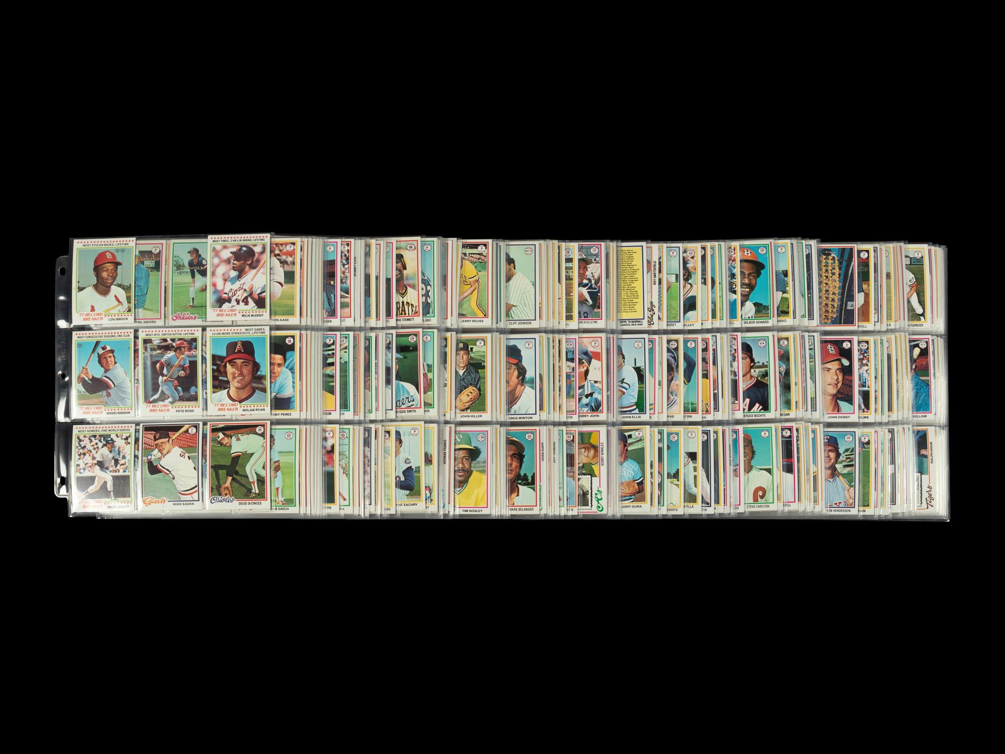 A Complete Set of 1978 Topps Baseball Cards (726/726)