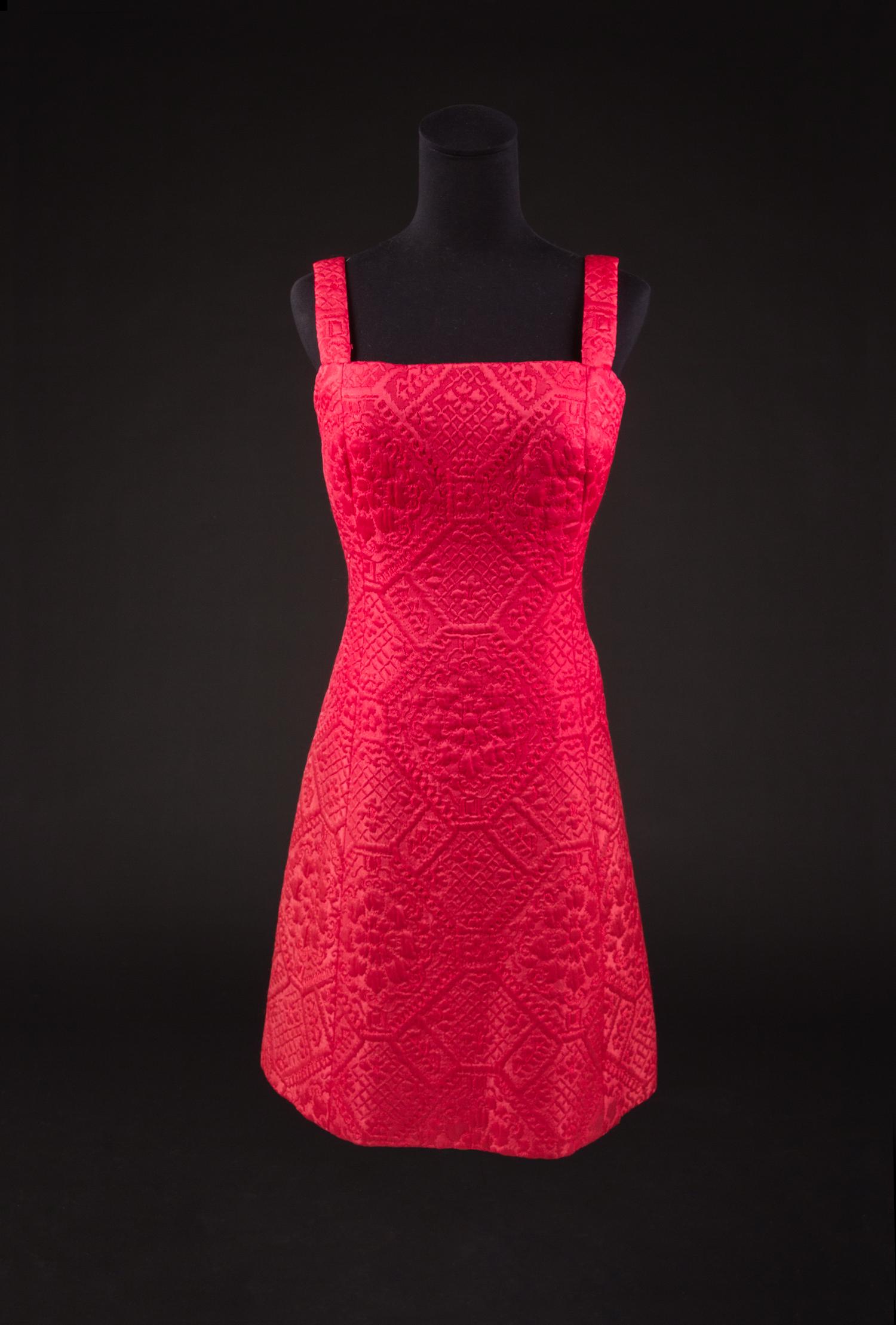Christian Dior by Marc Bohan Haute Couture Ensemble, Autumn/Winter 1965 — Worn by Olivia de Havilland to the London movie premiere of the movie 'Lady in a Cage' (1964).