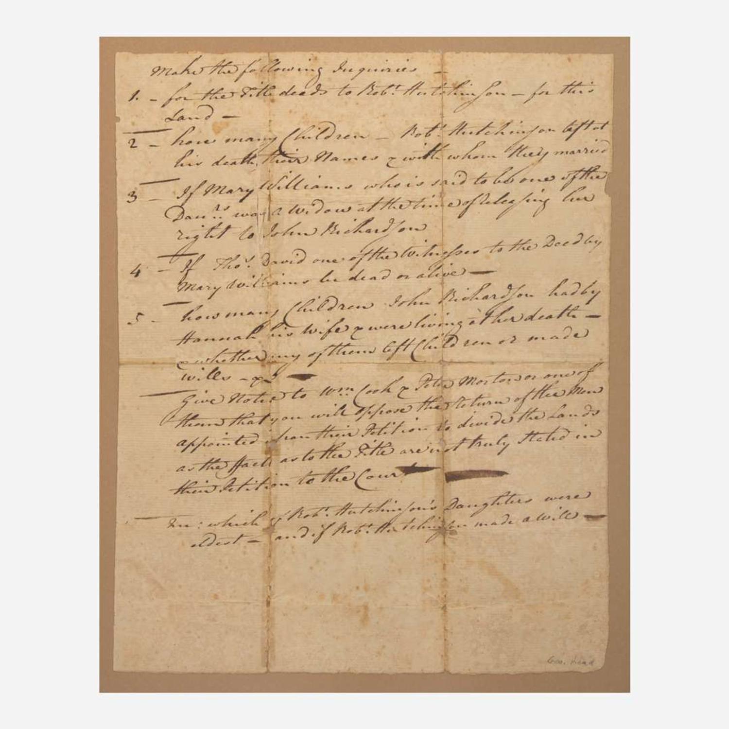 [Declaration of Independence] [Delaware] Read, George Autograph Document