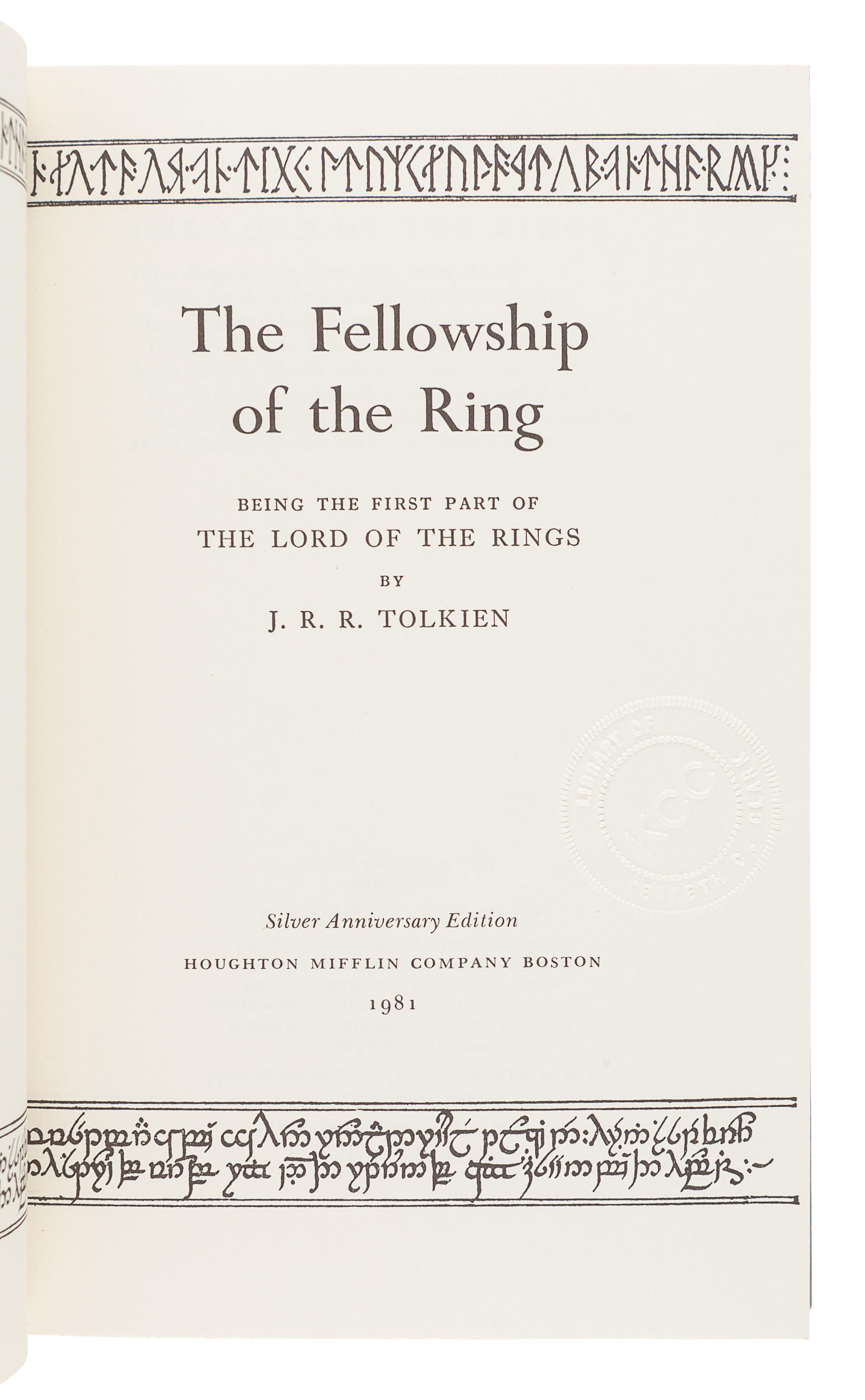 [LITERATURE - FANTASY]. A group of 4 works, comprising: