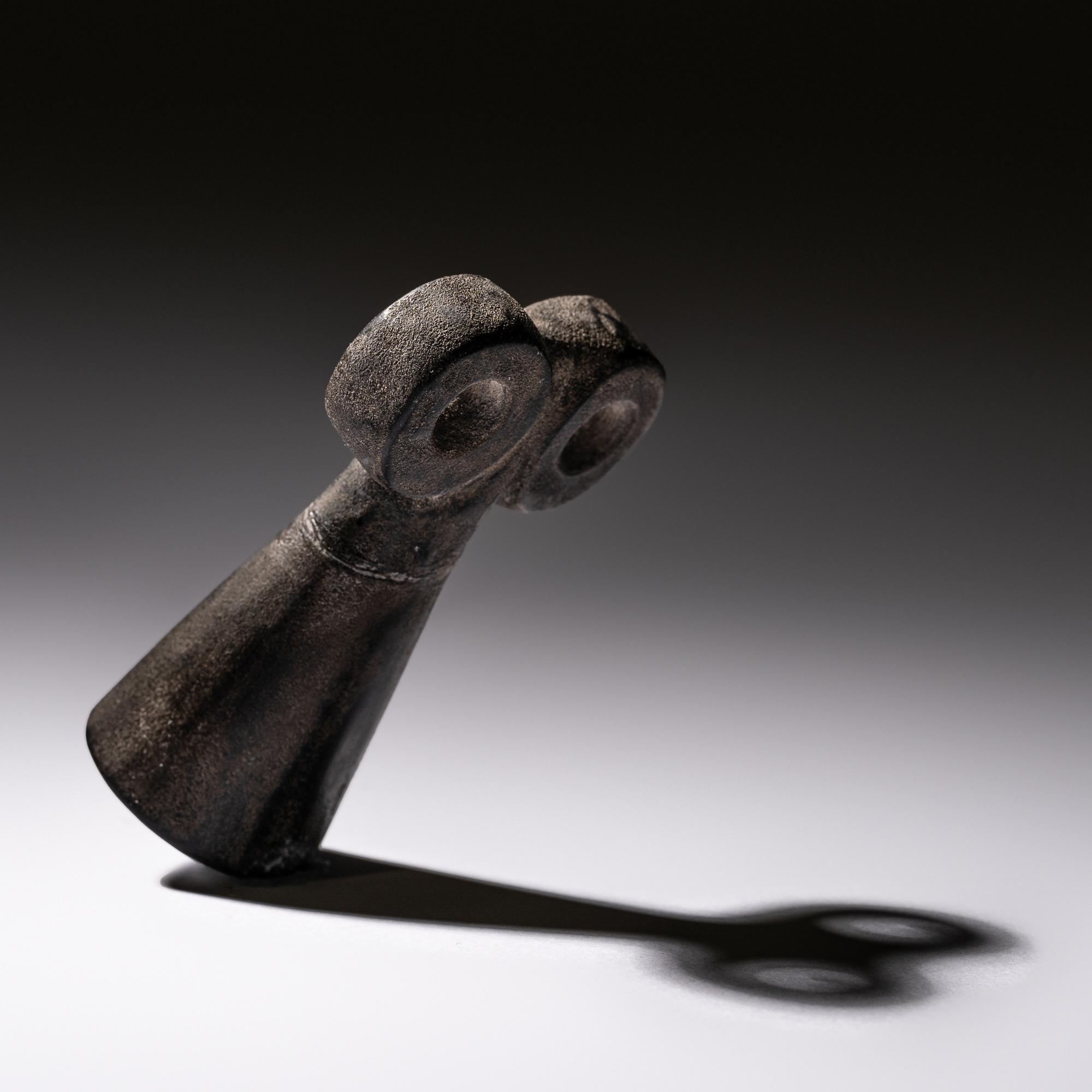 Three Syrian Stone Spectacle Idols