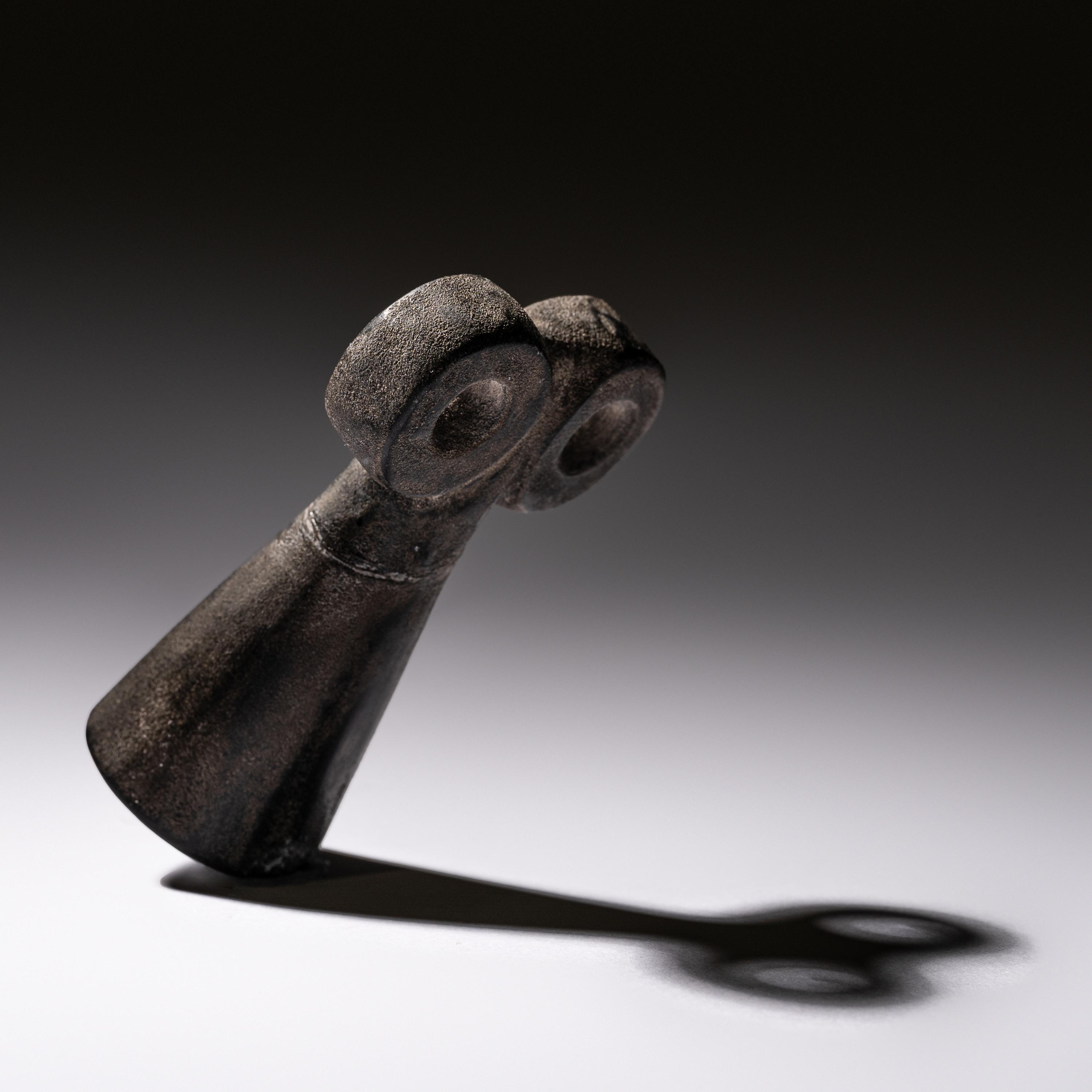 Three Syrian Stone Spectacle Idols