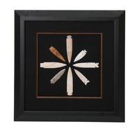 Six Framed Groups of Arrowheads Height 13 1/2 x width 13 1/2 inches (each)