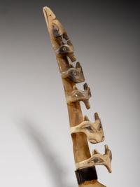 Tlingit Big Horn Sheep Spoon, with Totemic Imagery