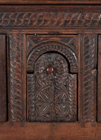 A Spanish Carved Walnut Cabinet