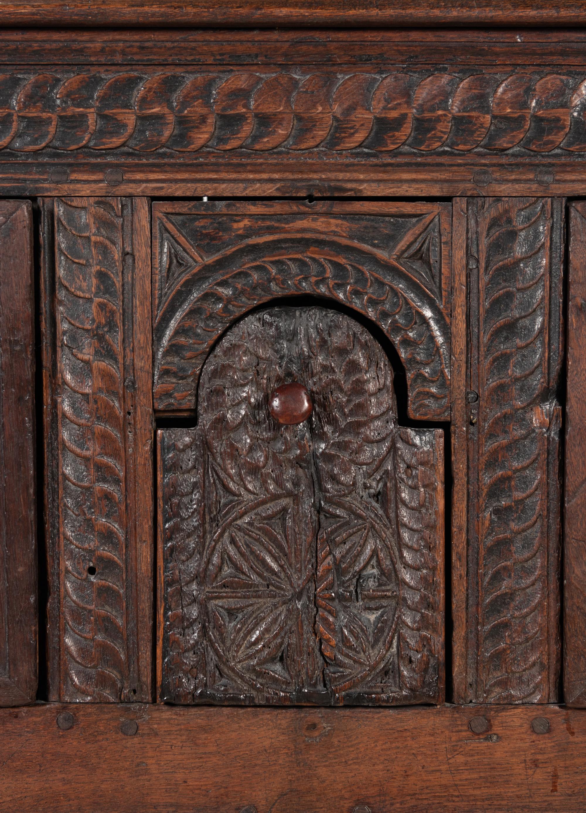 A Spanish Carved Walnut Cabinet