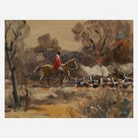 Charles Morris Young (American, 1869–1964) Huntsman and Hounds (Echo Valley)