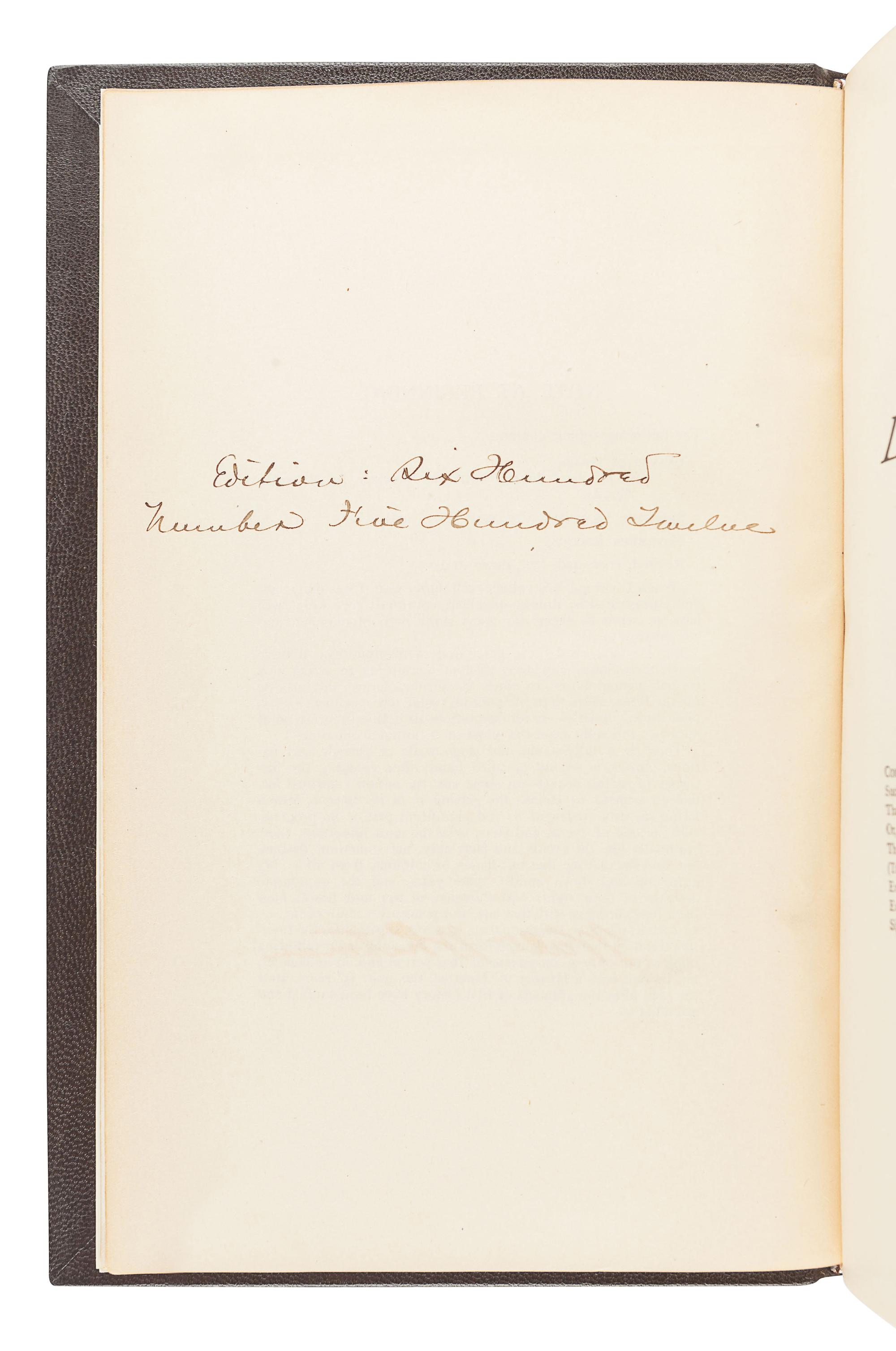 WHITMAN, Walt (1819-1892). Complete Poems & Prose of Walt Whitman, 1855...1888. Authenticated and Personal Book (handled by W.W.)... Portraits from Life...Autograph . [Philadelphia, 1888-89].