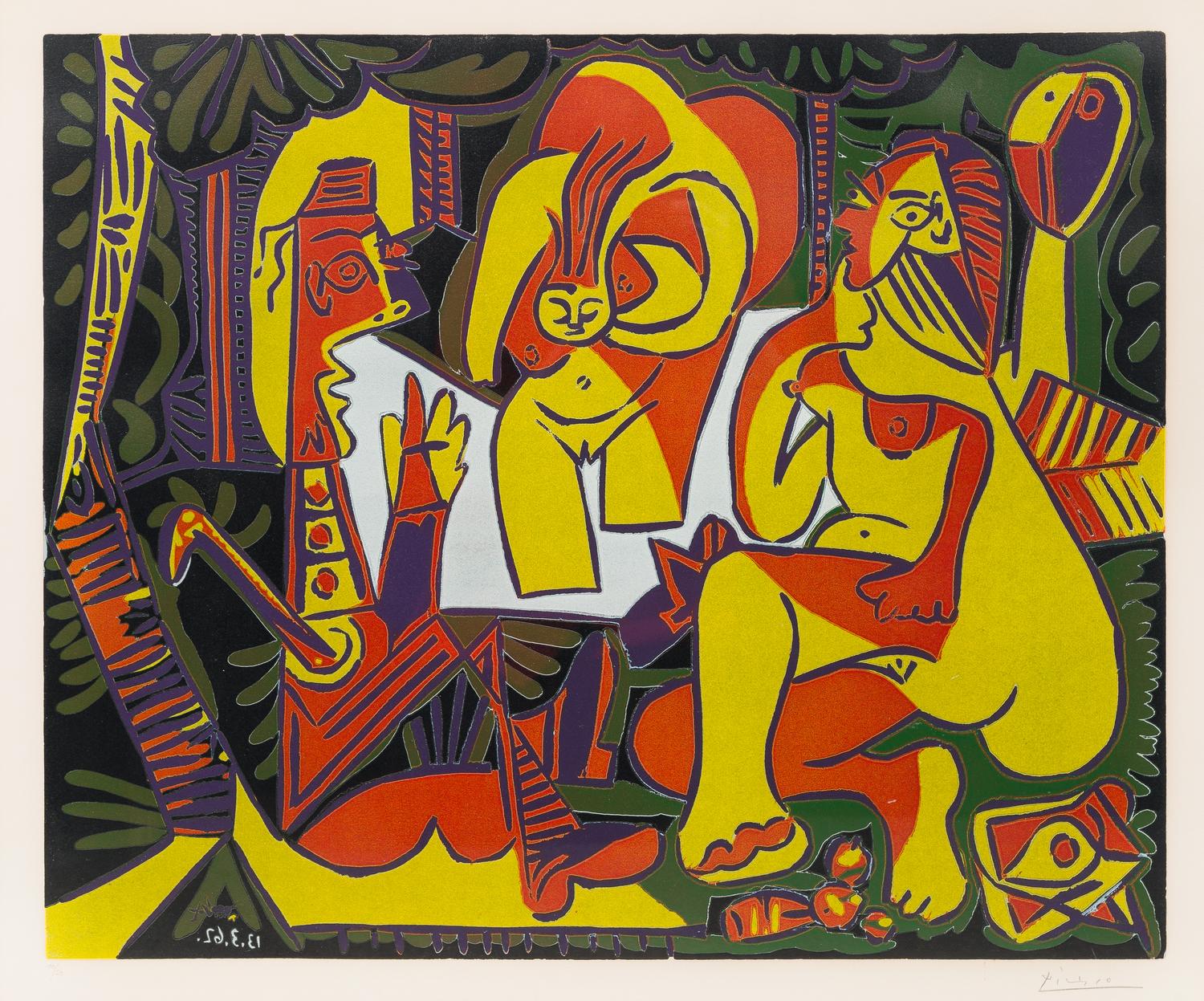 Pablo Picasso, (Spanish, 1889-1974), Le dejeuner sur l'herbe (d'apres Manet), 1962