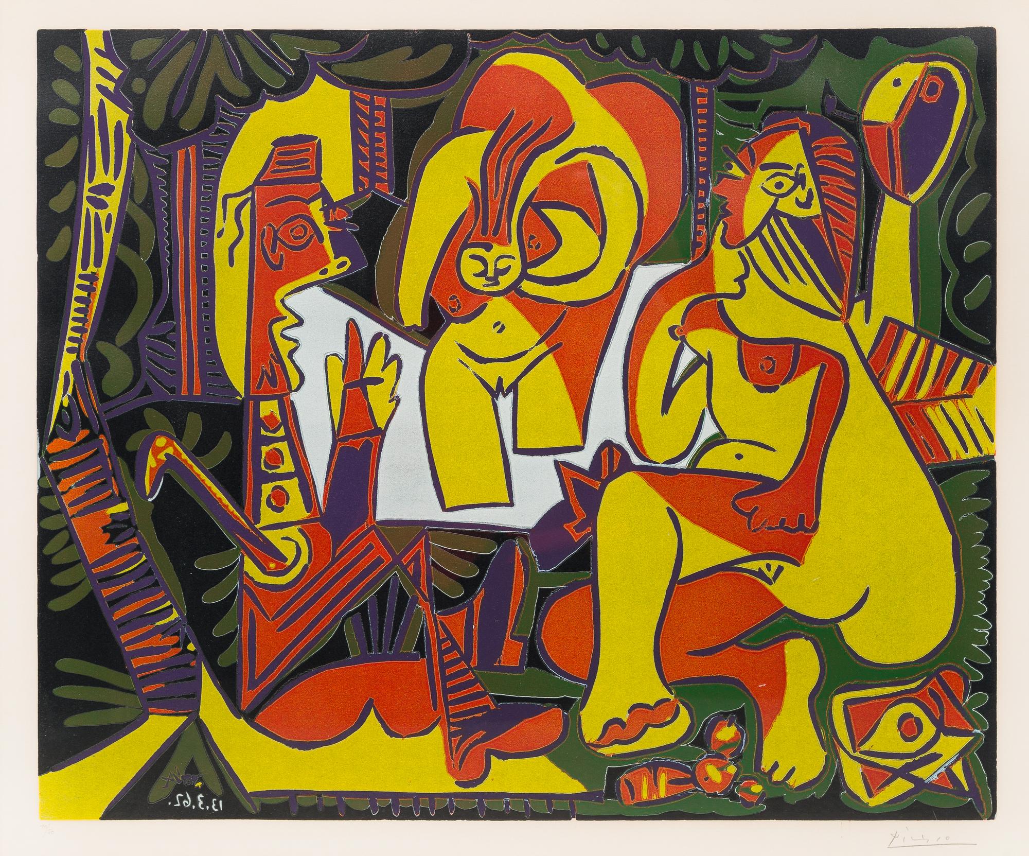 Pablo Picasso, (Spanish, 1889-1974), Le dejeuner sur l'herbe (d'apres Manet), 1962