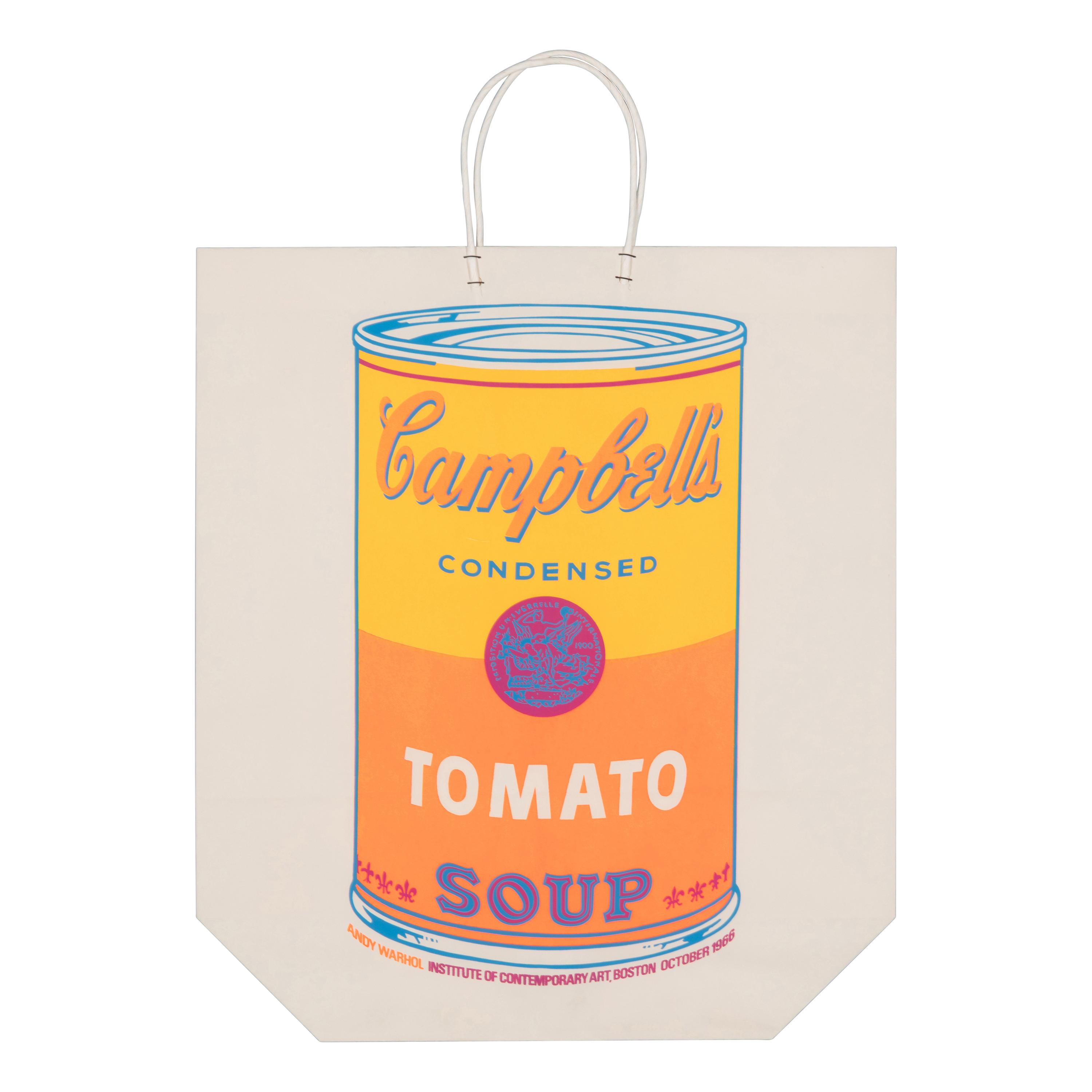 Andy Warhol (American, 1928-1987) — Campbell's Soup Can On Shopping Bag (Tomato) , 1966