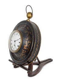 A French Tole Peinte Wall Clock