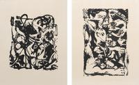 A Pair of Prints from Untitled Portfolio , 1951 (printed in 1964 by Lee Krasner and the Pollock Estate)