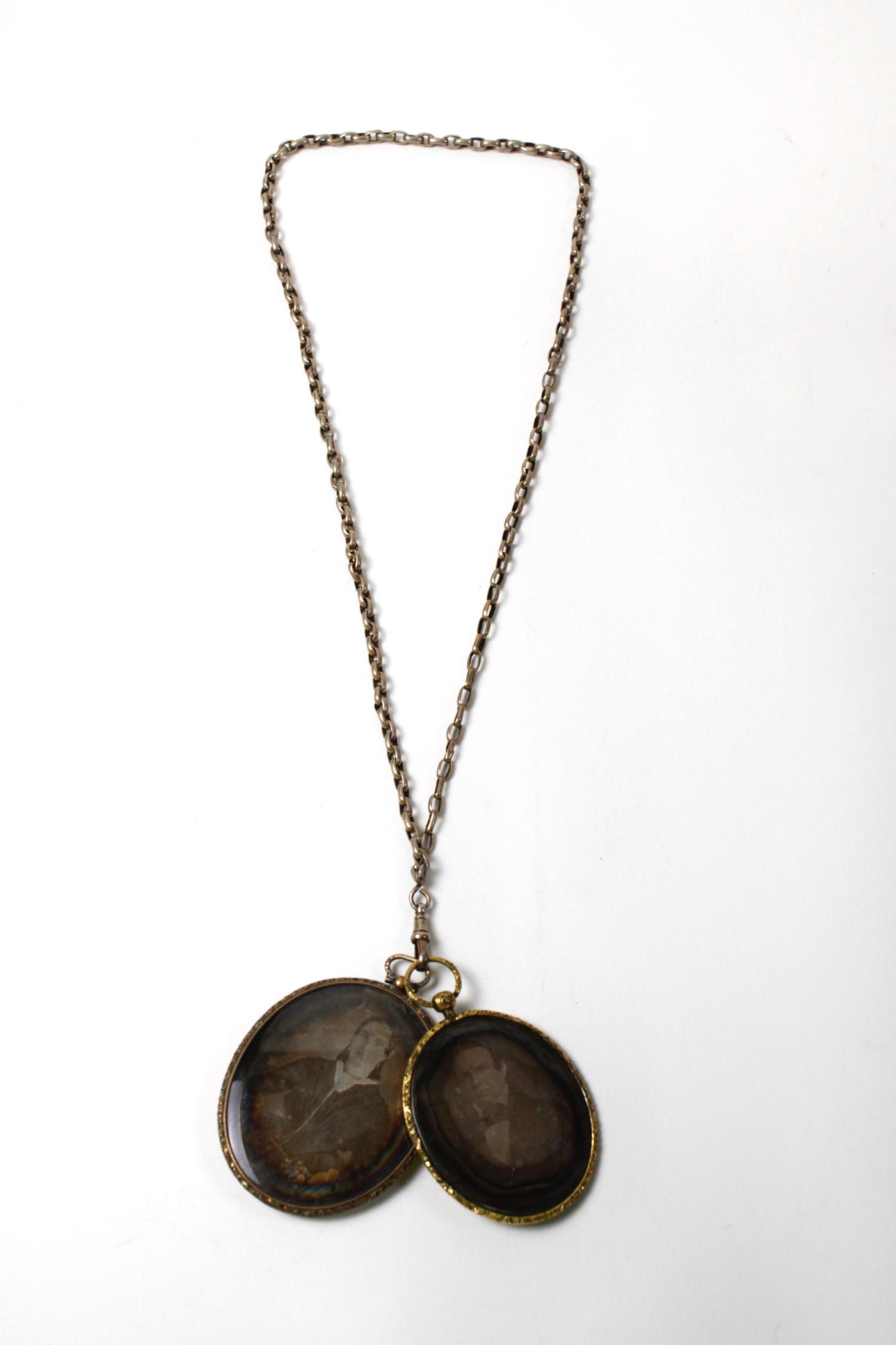 [Daguerreotypes] Pair of Daguerreian Lockets on Chain