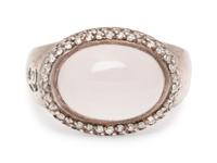 DAVID YURMAN, ROSE QUARTZ AND DIAMOND RING