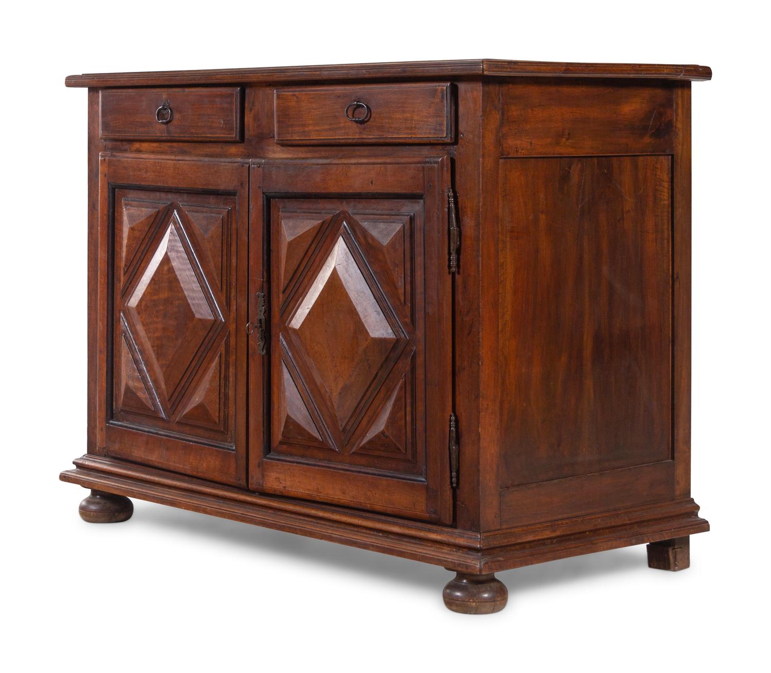 A Louis XIII Walnut Cabinet