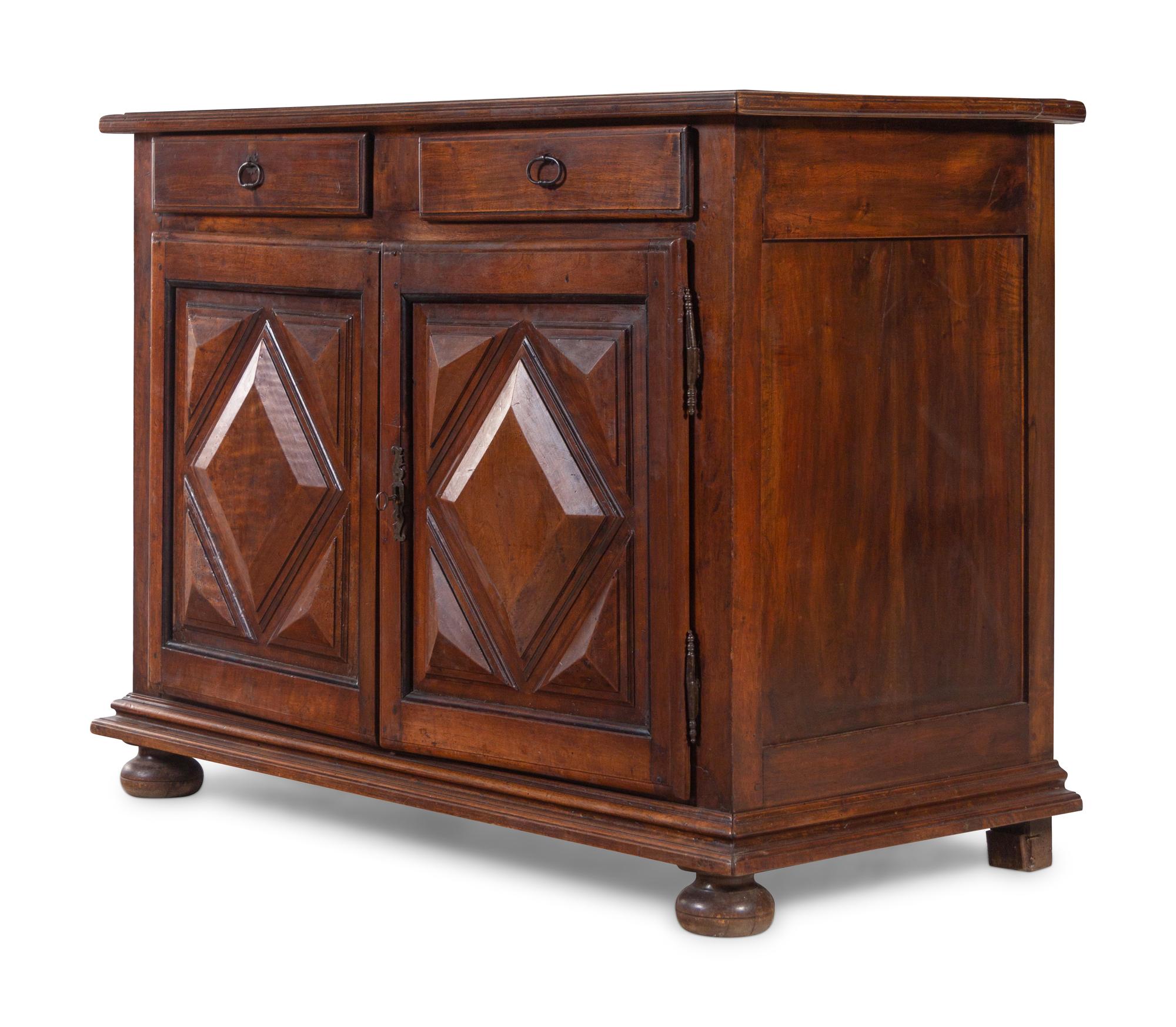 A Louis XIII Walnut Cabinet