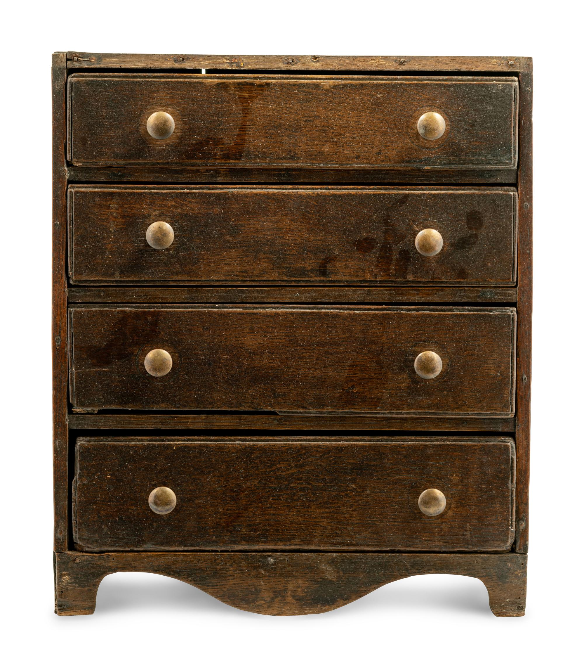 An American Oak Diminutive Chest of Drawers