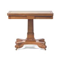A Chinese Export Hardwood, Probably Huanghuali, Flip-Top Games Table — 外銷或黃花梨木牌桌