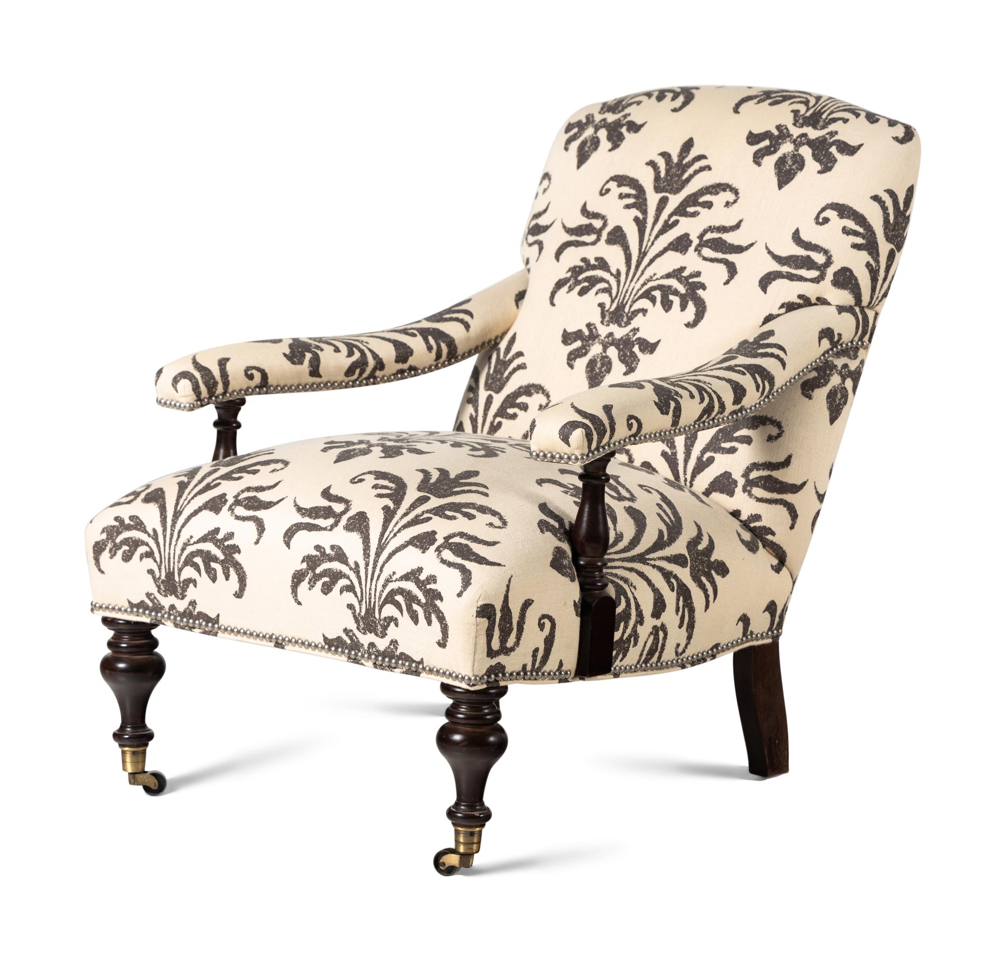 A Contemporary Upholstered Armchair
