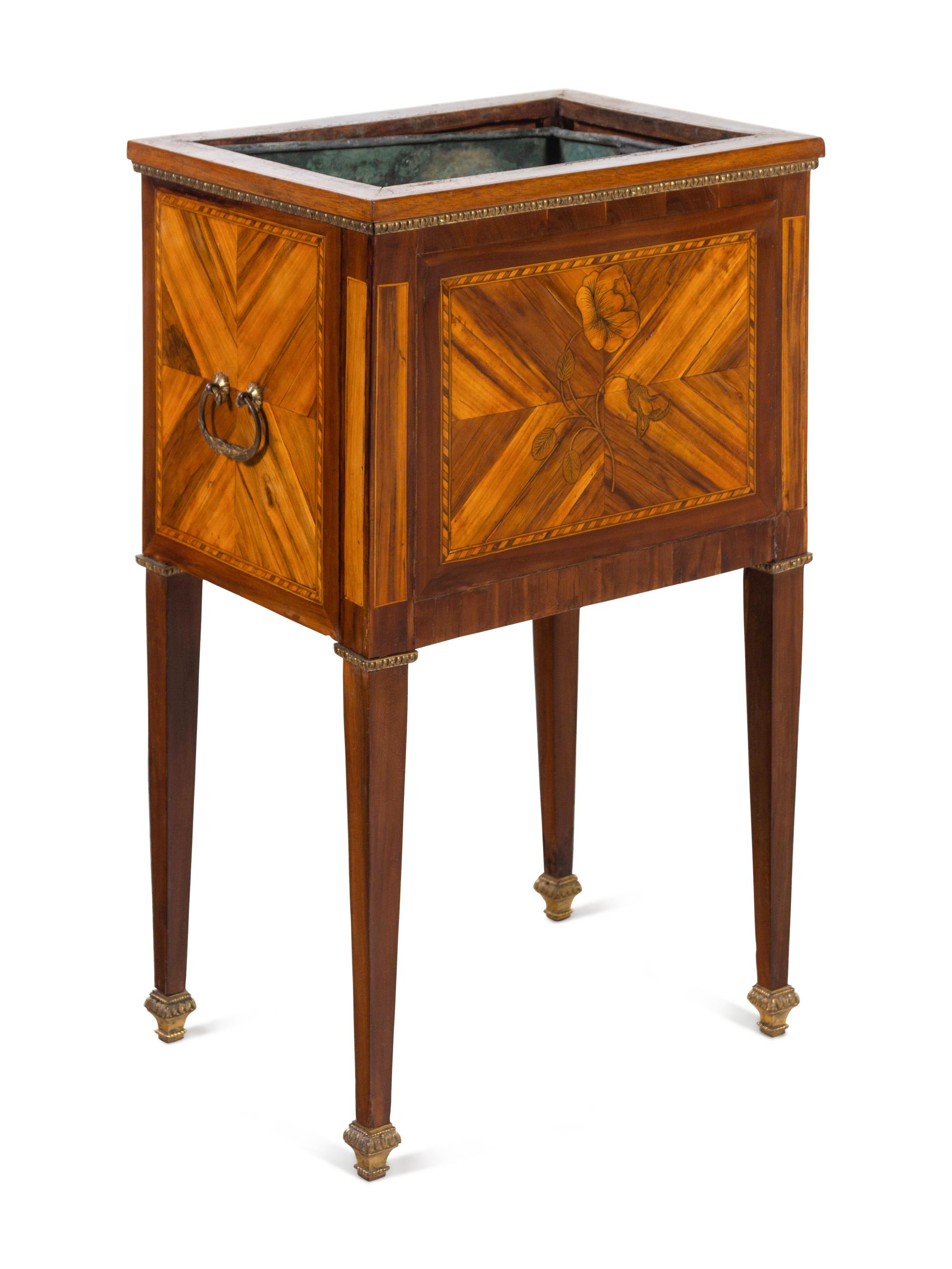 A Louis XVI Kingwood and Marquetry Jardinière