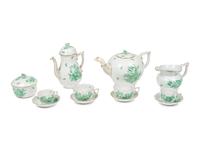A Herend Chinese Bouquet Porcelain Dinner Service