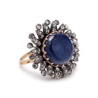 SAPPHIRE AND DIAMOND RING