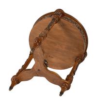 An Empire Style Inlaid Walnut and Bronze Mounted Side Table