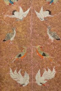 A Chinese Embroidered Silk Panel
