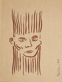 Keith Haring (American, 1958-1990) — Portrait of Joseph Beuys , 1986