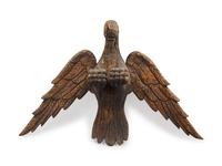A Carved Pine Spread-Wing Eagle