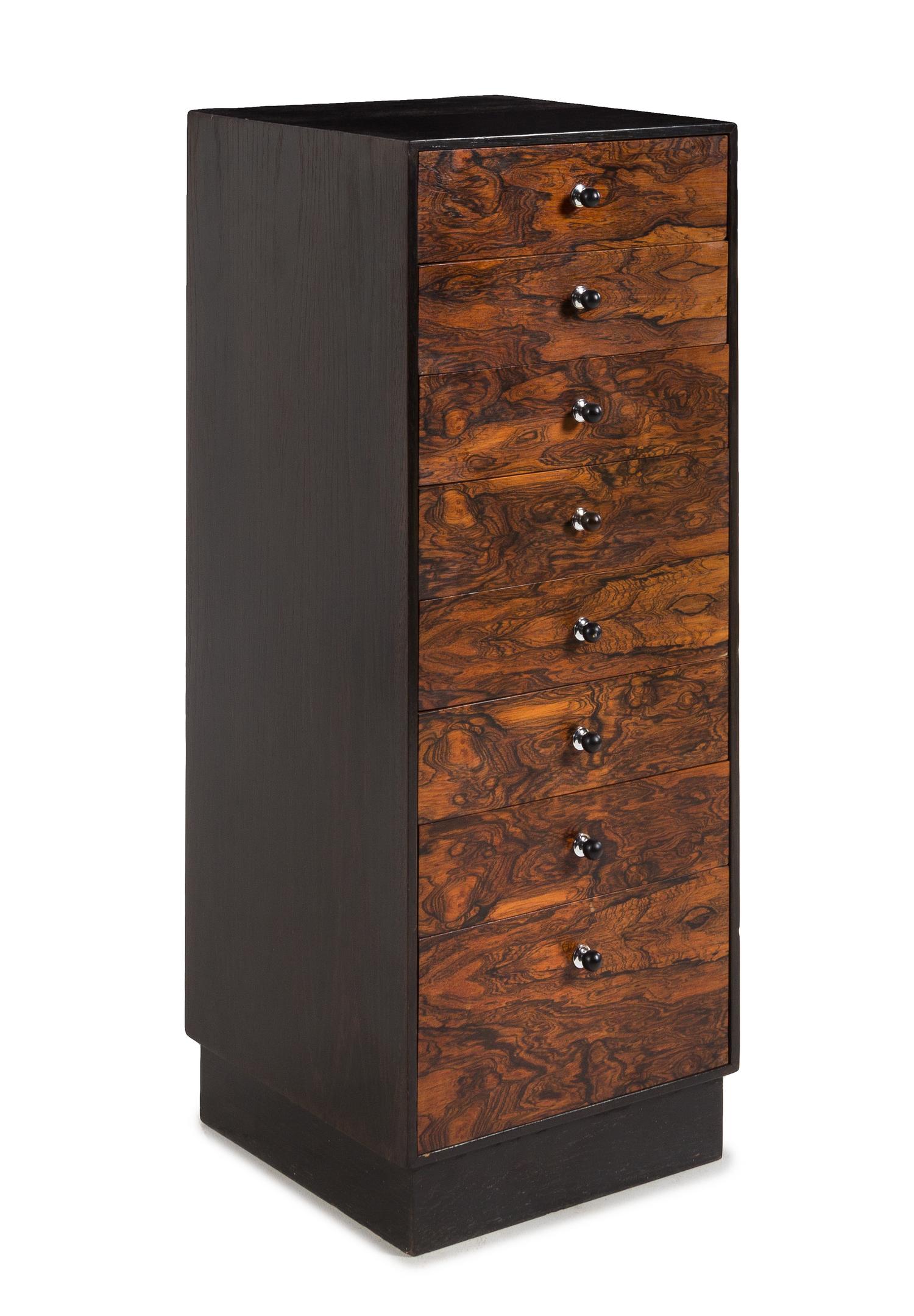 Harvey Probber (American, 1922-2003), c.1960, an eight-drawer jewelry chest