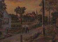 Gerrit Van Sinclair, (Wisconsin, 1890-1955), Sunset, 1925
