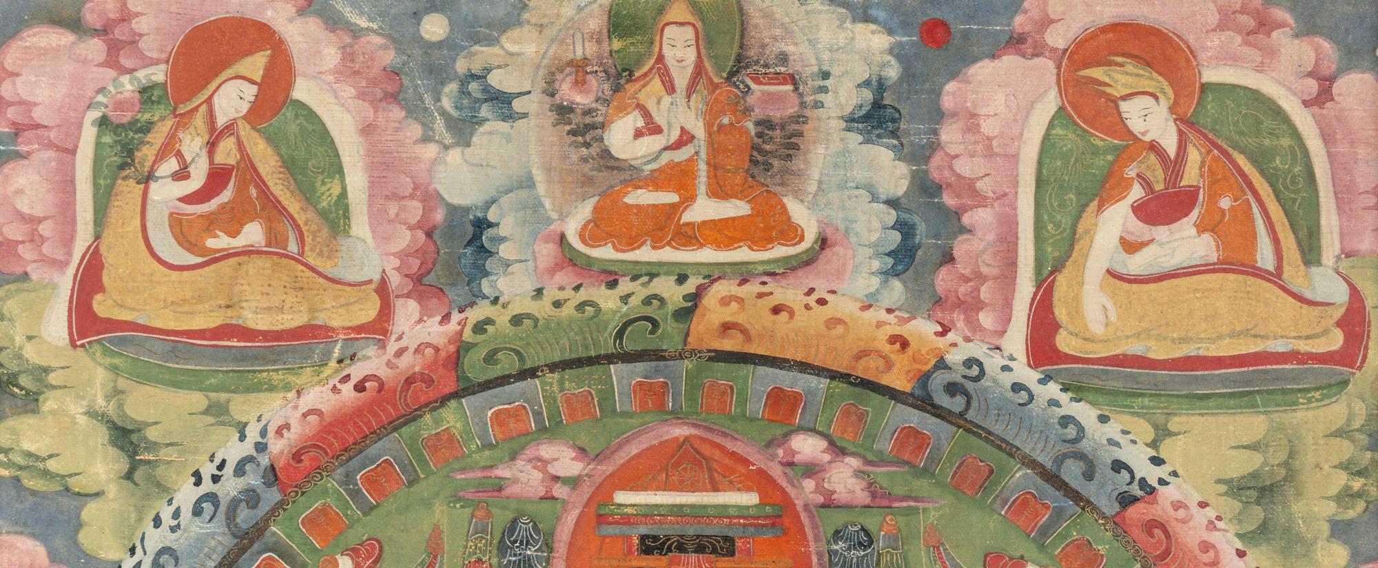 A Tibetan Mandala Thangka of Amitayus