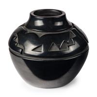 Mela Youngblood (Santa Clara, 1931-1990) — Carved Blackware Pottery Jar