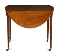 A George III Crossbanded Walnut Pembroke Table