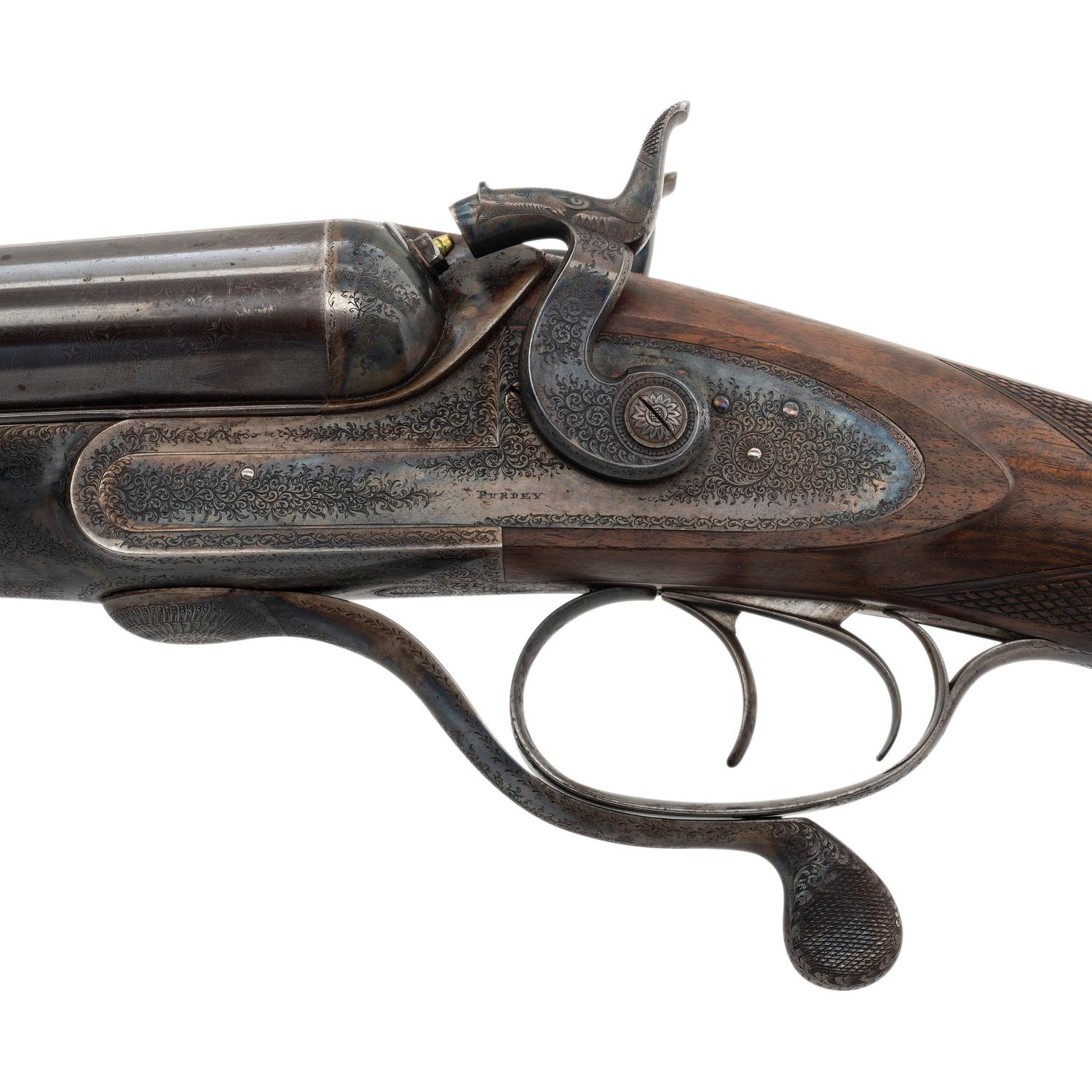 Purdey Hammer Gun 8 Gauge with Makers Case and Accessories