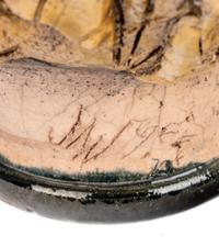 A Studio Ceramic Polychrome Glazed Musical Head