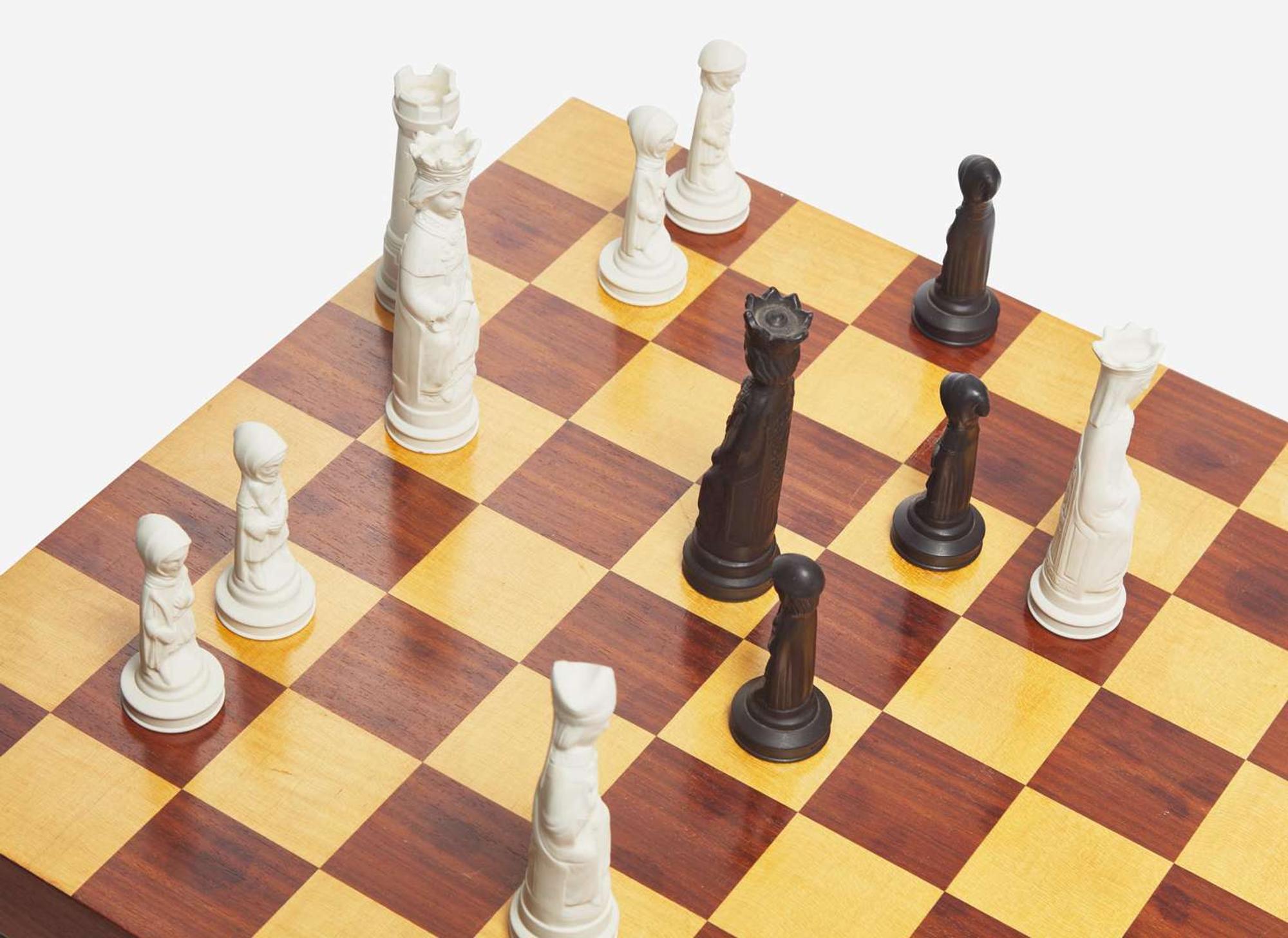 A Wedgwood Arnold Machin Designed Chess Set, UK, 1968