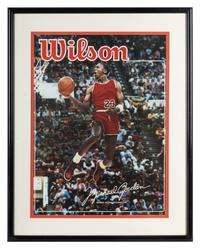 A Large Vintage Michael Jordan Wilson Sporting Goods Advertising Poster / Display,