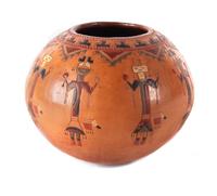 Navajo Polychrome Jar Height 5 x diameter 5 1/2 inches