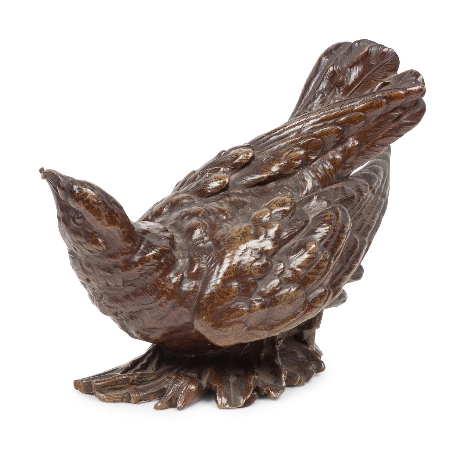 Two Sculptures: Winter Bird, edition 1/100, together with unmarked bird bronze