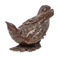 Two Sculptures: Winter Bird, edition 1/100, together with unmarked bird bronze