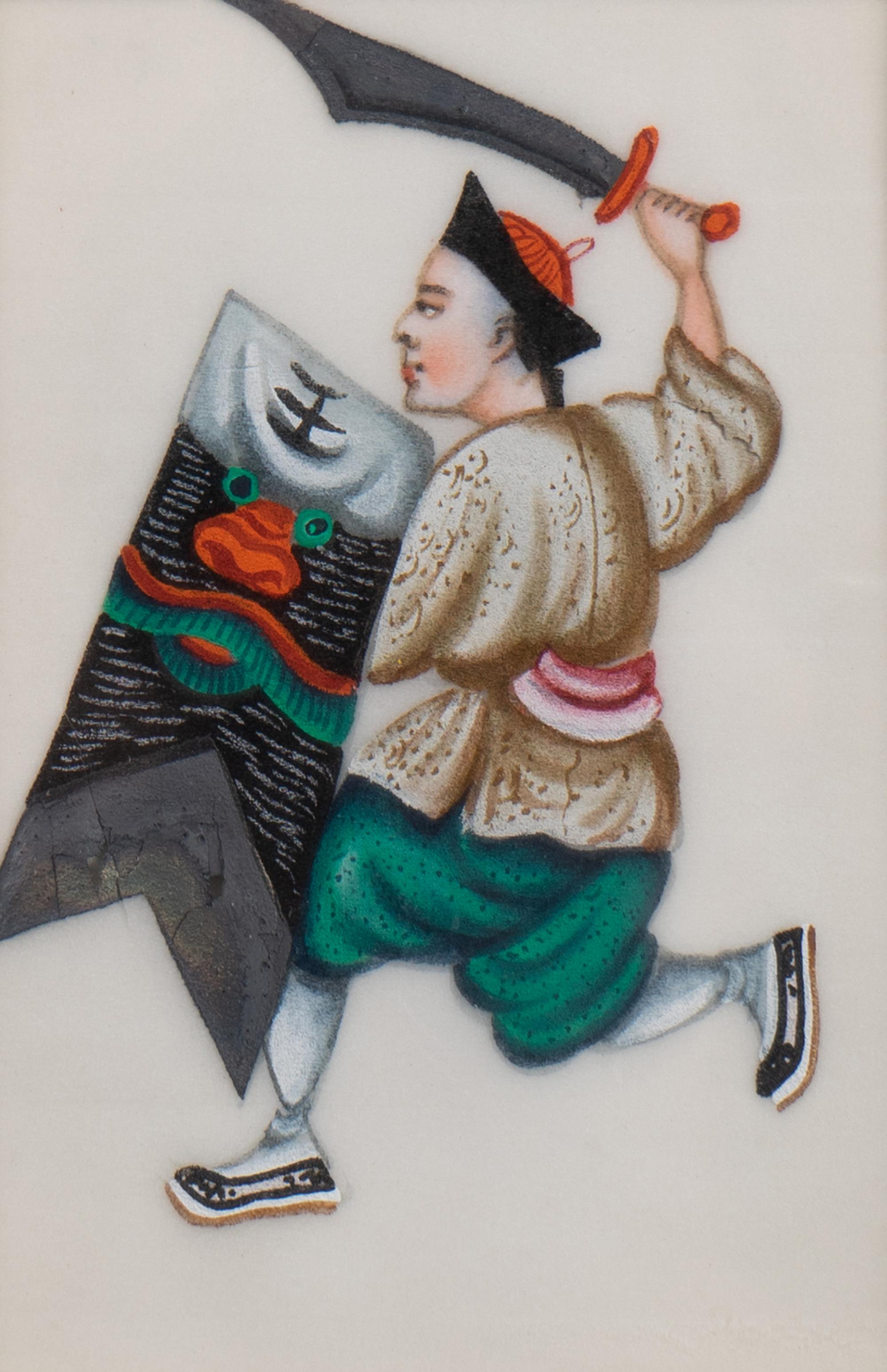 A Set of Twelve Chinese Export Pith Paintings — 19TH/20TH CENTURY