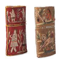 Huron Moosehair Embroidered Birchbark Cigar Cases